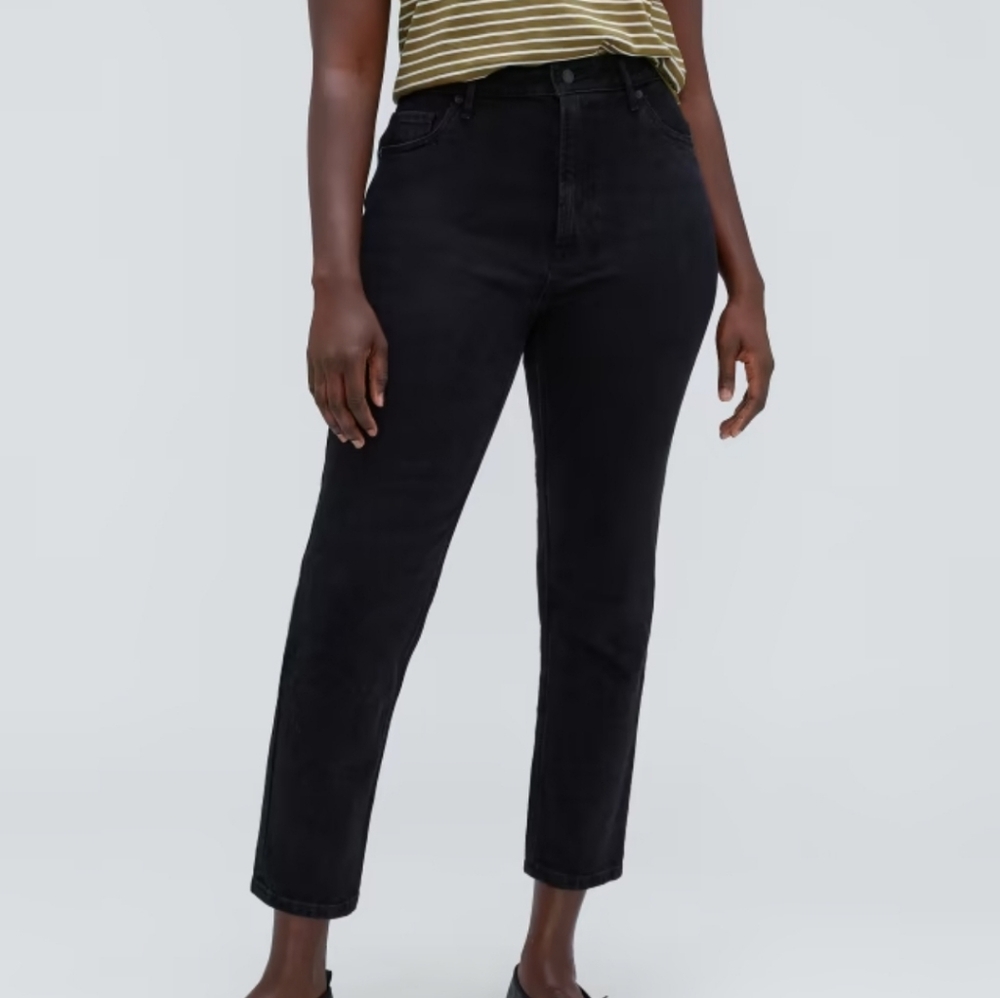NWT EVERLANE Cheeky Hourglass Jean, 30, Coal